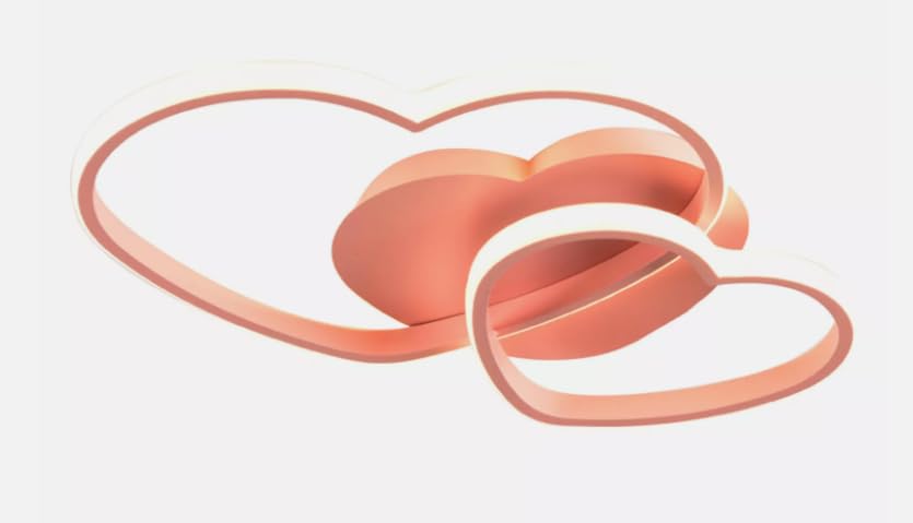 Lampada da soffitto dimmerabile, a forma di cuore, per cameretta dei bambini, camera da letto, per saloni, cucina, studio, 51 x 33 x 8 cm