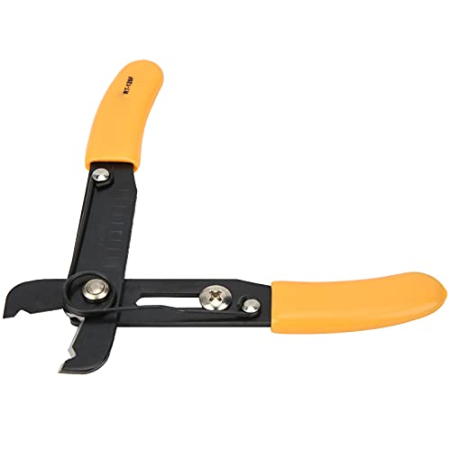 Image of Wire Stripper, Wire Cutter Adjustable Simple Cutter Stripping Pliers Hand Tools 0.54.0mm Yellow for Home Appliance Wiring