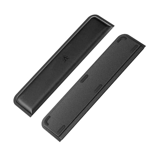 Repose-poignet pour clavier haut de gamme en cuir protéiné noir
