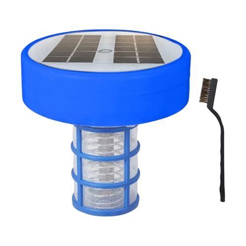 Solarpool - Ionizador de cobre ionizador, purificador automático de agua, purificador de agua de cobre, limpieza de piscinas ionizadoras de cobre, luces LED multicolores, excelente para spas de agua