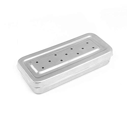 Image of G.S 17x7x3 Cm Instruments Box Perforated Stainless Steel Holloware Tray Box