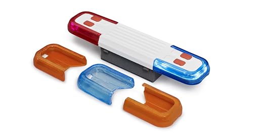 bruder 02803 - Accessoires Module son et lumière pour camions - avec 4 fonctions et piles, bruitage du moteur, sirène de police, pompiers, service de...