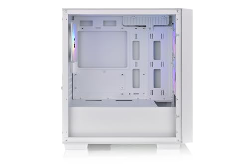 Image of Thermaltake Versa H16 TG ARGB Snow Micro ATX Tower Case; Tempered Glass Side Panel; 3 Pre-Installed ARGB Fans; CA-1Y8-00S6WN-01; 3 Year Warranty