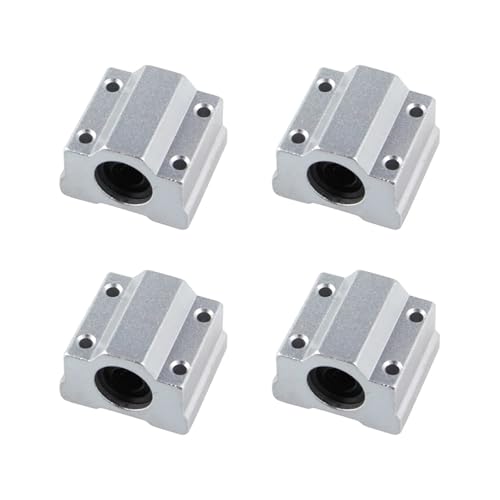 Cojinete de bolas lineal SCS10UU con bloque de aluminio de alta precisión, pack de 4 2