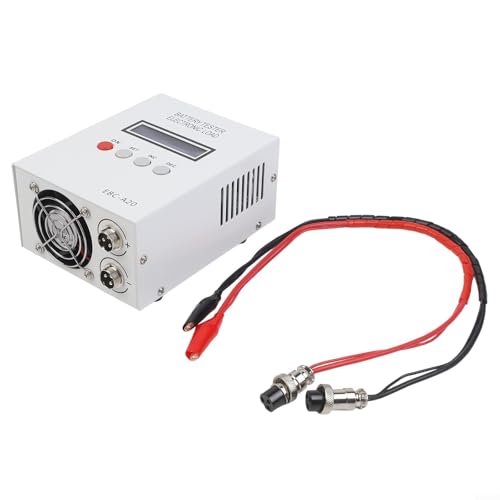EBCA20 Tester di capacità della batteria con software PC per disegno curvo, calibrazione, aggiornamenti firmware e test ciclo di batterie al litio e acido (A)