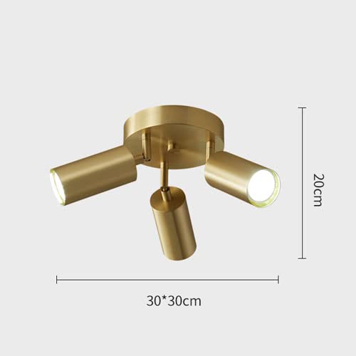 Projecteurs de plafond en cuivre E27 avec tête de spot orientable - 4