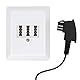 BIGtec TAE Dose Telefondose Aufputz NFF AP Anschlussdose 3x6-polig signalweiß weiß Telefon DSL-Splitter Fax Modem Router Anrufbeantworter