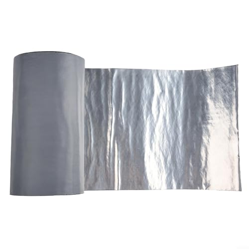 1 rollo de cinta aislante térmica impermeable para renovación de habitaciones de azulejos (plata 20 cm x 5 m)