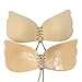 BABAOZHOUHE Damen-BH Bra Frauen-BH Push-Up-BH-Aufkleber BH Ohne Träger Unsichtbarer Weiblicher Trägerloser BH C Beige