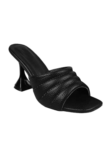 Image of SilverArrow Chunky Spool Heels Comfortable & Trendy Party Block Heel Sandals For Women