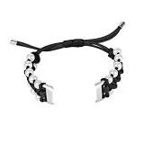 Uonlytech Cinturino da Perle Orologio per in e Regolabile Compatibile con Luxe, Accessorio Elegante Sostitutivo Polso Colore Nero Modello Adatto Uso Quotidiano e Sportivo