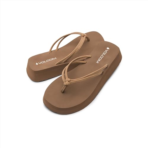 Image of Volcom Women's Forever and Ever Sandals - Lightweight Thong Sandal for Everyday Summer Wear