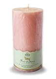 1 X Candle-Rose Of Sharon 3x6 Palm Pillar