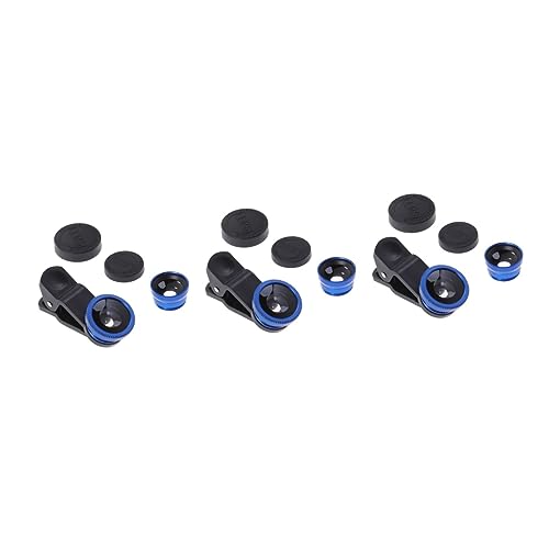 Angoily 3pcs Mobile Camera Lens Macro for Smartphone Phone Lens Phone Macro Lens Fish Eyes Lens for Phone Accessories Smartphone Camera Lens Fisheye Lens Phone
