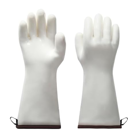 GEEKHOM Liquid Silicone Gloves, 662 °F Heat Resistant Oven Mitts Gloves, Waterproof BBQ Grilling Gloves, Kitchen Gloves with Fingers for Barbecue Cooking Baking Frying Cover