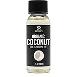 Organic Fractionated Coconut Oil by SR Naturals ~ 100% Pure Multi-Purpose Oil for Skin, Hair and DIY...