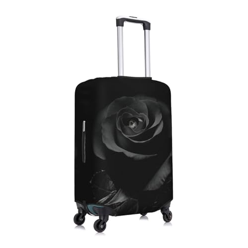 Black Rose Travel Luggage Cover Fits 18-32 Inch Luggage, Elastic Suitcase Cover Protector with Concealed Zipper for Wheeled Suitcase Travel Accessories3