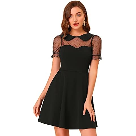 Allegra K Women's Retro A-Line Dress Cover