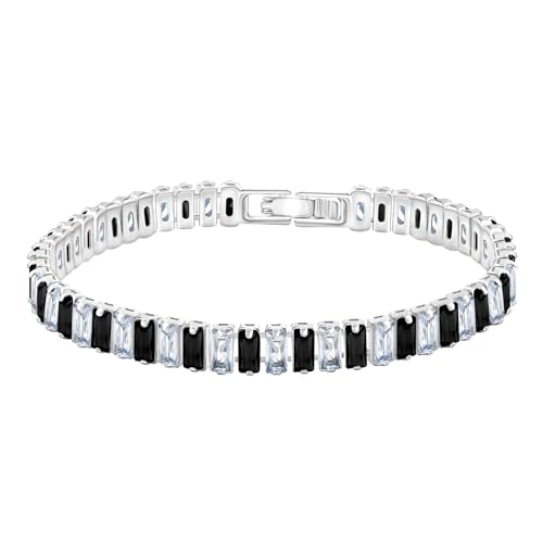 Bracelet tennis rectangulaire multicolore YA4537, l'éclat luxueux de la zircone cubique