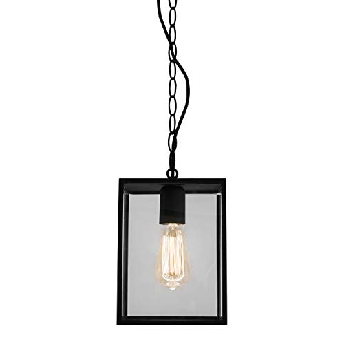 Astro Exterior Pendant Light, Metal, 60 W, Textured Black
