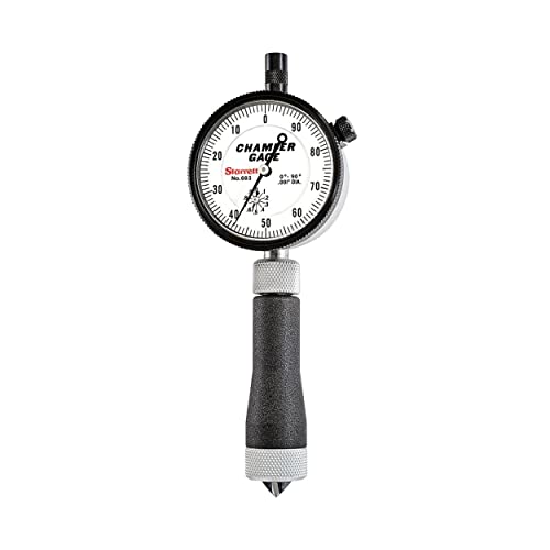 Starrett Inch Reading Dial Indicator Internal Chamfer Gage - 0-1/2 Inch Range, 0-90 Angle - 683-2Z #TOP18