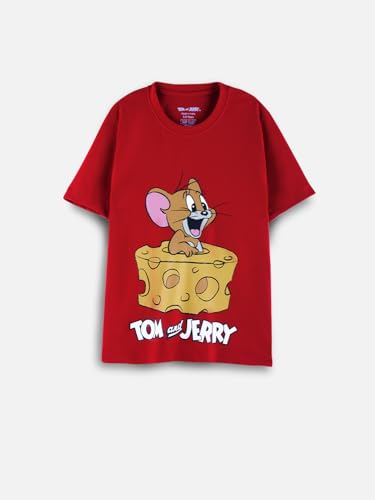 Image of Nap Chief Kids Cotton Official Tom & Jerry Co ord Set for Boys & Girls, T Shirt and Shorts for Casual Wear