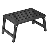 1000 lbs Heavy Duty RV Step Stool, Extra Wide 19' Platform Folding RV Step, Non-Slip Stable Metal Camper Step for RV, Motorhome, Truck, SUV, Home & Garage