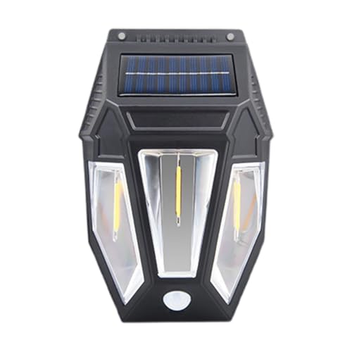 Luces solares para exteriores, luces solares de pared con bombillas de tungsteno, lámpara solar impermeable para valla de seguridad para exteriores, escalones, paisaje