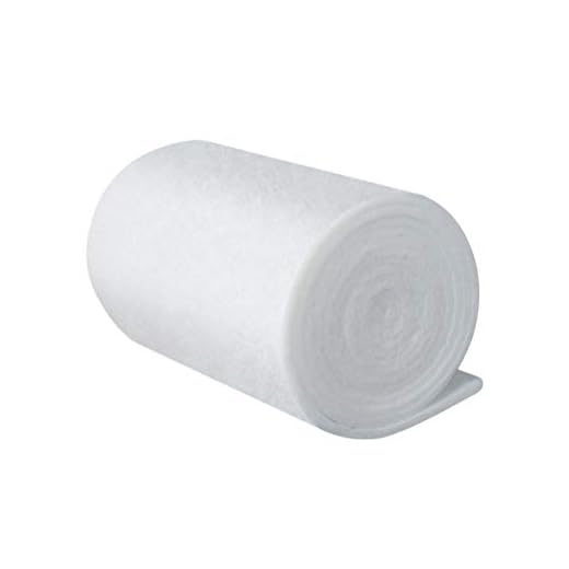 Balacoo Filtre filtrant pour Aquarium Filtre en Coton biochimique en Mousse filtrante en éponge Tampon en Rouleau adapté à la Plupart des filtres Produits (1m x 12cm, Blanc)