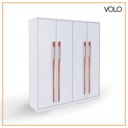 Image of VOLO Aluminium Wardrobe Handle - Elegant Pull Handle for Wardrobe Doors, Cabinet Doors, and Drawers in Kitchen, Office, and Bedroom (Pack of 2 Pieces) (SAC-40 Rose Gold 36 Inch (900mm))