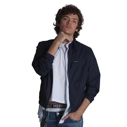 Image of Members Only Men's Windbreaker Packable Jacket, Waterproof Rain Jacket Men Lightweight for Golf Cycling Fishing Hiking Gear