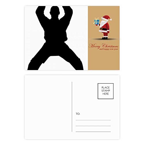 Cartes postales chinoises Shaolin Kung Fu Père Noël pour vos vœux festifs