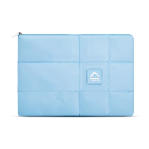Image of uppercase Hashtag 16 Inch Laptop Sleeve Padded Compartment Protective Case Slim Lightweight Water-Resistant Zipper Closure for Office Travel Daily Use (Blue)