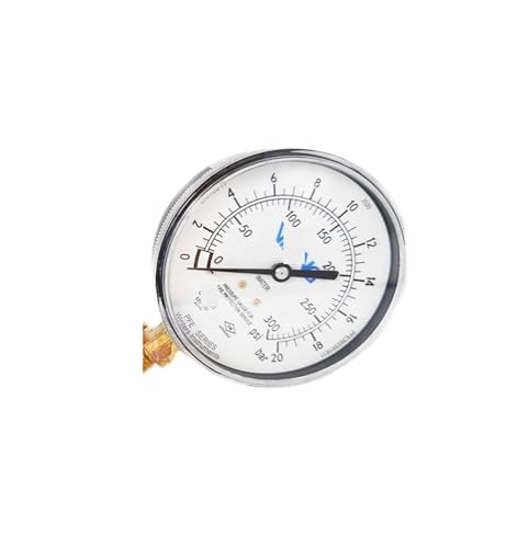 LUJIAYA Manómetro de presión de Agua de 300 PSI y 20 Bar