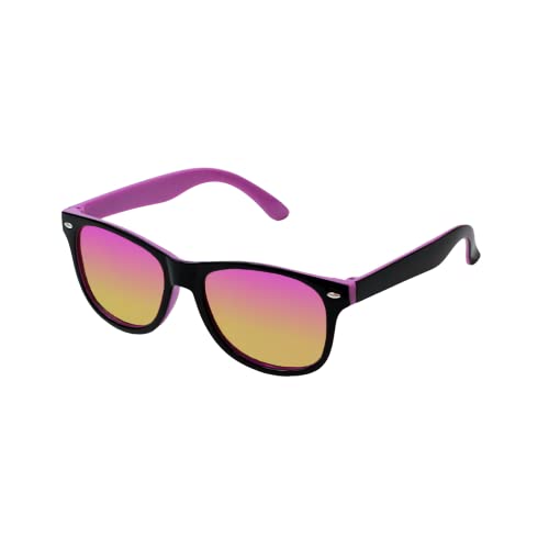 Kiddus Gafas de Sol Polarizadas para niña o niño. Edad recomendada: 6 años o más. UV400 Protección 100% contra Rayos Ultravioleta. Combinación Negro y Color