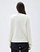 SUUKSESS Women Chunky Cashmere Cropped Cardigan Sweaters 2025 Trendy Fall Fashion Button Up Long Sleeve Knit Outfits(Cream White M)