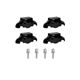 hogtnd Entrenador de bicicleta de interior, base rockera, soporte para bicicleta estable para ciclismo estable, entrenamiento con pies amortiguadores, almohadillas para tacos de bicicleta