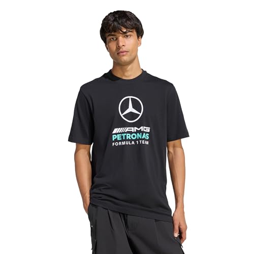 adidas Men's Mercedes - AMG Petronas Formula 1 Team DNA Graphic Tee, Black/semi Mint Rush, S – Ansicht 5