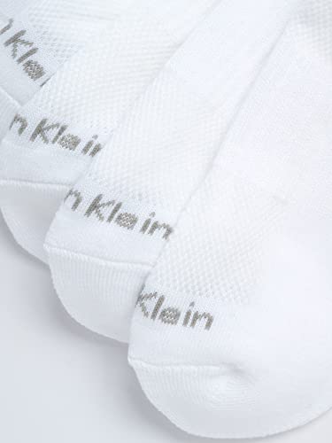 Image of Calvin Klein Mens No Show Socks - 6 Pack Soft Cotton Blend Cushioned Athletic Low Cut Socks for Men for Sports and Running