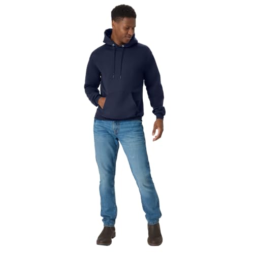 Hanes mens Pullover Ecosmart Hooded athletic sweatshirts, Navy, Medium US - image 7