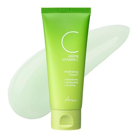 Ariul Green Vitamin C Hydrating Cream, 3.5 oz (100 g), Vitamin Cream, Milky Lotion, Face Cream, Hyaluronic Acid, Skin Care, Moisturizing, Pure Vitamin C Cover