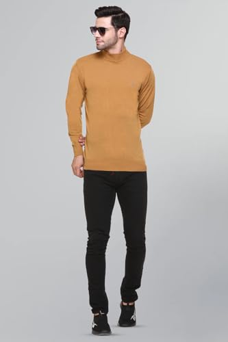 Image of GODFREY Woolen Full Sleeve Sweaters for Men Winter Wear - Turtle Neck Pullover for Men Stylish