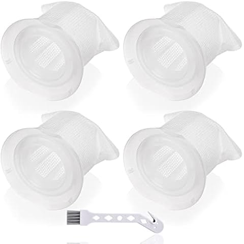 Leadaybetter 4 Stück Filter für Vorwerk Kobold VC100 Akku Staubsauger VC 100 Schmutzfilter Ersatzfilter Cover
