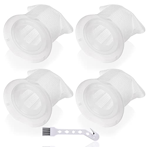Leadaybetter 4 Stück Filter für Vorwerk Kobold VC100 Akku Staubsauger VC 100 Schmutzfilter Ersatzfilter für Vorwerk VC 100 Handstaubsauger