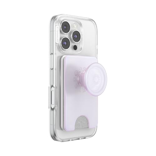 Image of PopSockets Kick-Out Wallet for MagSafe, Adjustable Kickstand, Magnetic Stand, White - Opalescent White