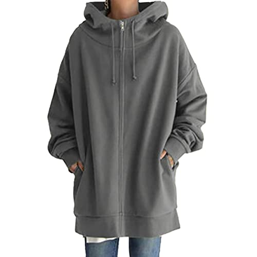 [Zon Smaids] �g�b�v�X �p�[�J�[ �A�E�^�[ �r�b�N �V���G�b�g �I�[�o�[ �T�C�Y �t�[�h �����O �� ���N�� ���f�B�[�X (�O���[, 4XL)