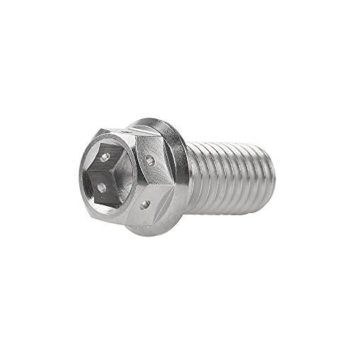Tornillos de cabeza hexagonal de titanio M10 con paso de rosca 1,25 mm 5