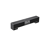Este altavoz bluetooth de escritorio presenta líneas simples y suaves, artesanía simple pero no simple, decorado con acentos metálicos y no fríos.