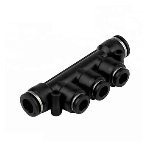 Raccord rapide pneumatique PK 14mm en té pour tube flexible d'air comprimé