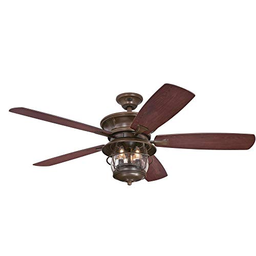 Westinghouse 7233400 Brentford Indoor Ceiling Fan with Light, 52 Inch, Aged Walnut - Image 4